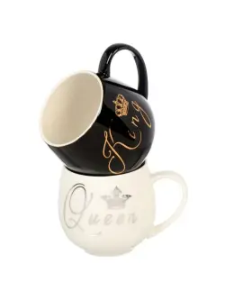 NICE DAY MAR-1106 | Krujka toplumy 340 ml King Queen keramika