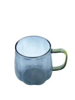 ST ST-318B | Кружка керамическая с золотой ручкой 380 мл