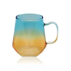 BSC BSC-320 | Многогранная кружка сине-золотая