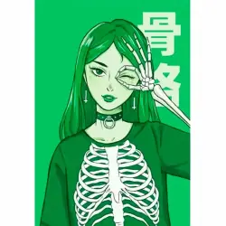 TOCHKA BOOK BK-00097634 | Notebook Anime Skeleton Girl Design
