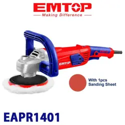 Emtop EAPR1401 | Шлифовальная машина для полировки 180 мм 1400 Вт