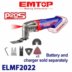Emtop ELMF2022 | Akkumulýatorly Slif Maşynasy 20V (Batareýasyz)