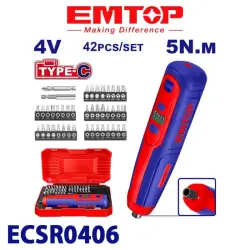 Emtop ECSR0406 | Simsiz Burawlaýjy 4V Type-C