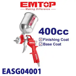 Emtop EASG04001 | Pulwerizator pistolet 400ml Uly göwrümli