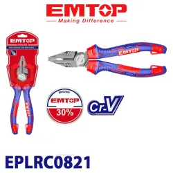 Emtop EPLRC0821 | Penseler Cr-V 200mm agyr şertler üçin