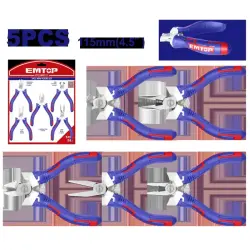 Emtop EPLSM0511 | Mini penseler toplumy 6 sany polatdan