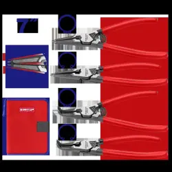 Emtop EPLSC7411 | Набор плоскогубцев 7R 180мм 4 шт.