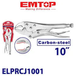 Emtop ELPRCJ1001 | Locking Pliers 10 Inch Heavy-Duty Steel