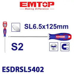 Emtop ESDRSL6502 | Ýatagly Tornavida 6.0 mm x 125 mm