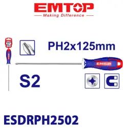 Emtop ESDRPH2502 | Phillips Screwdriver 6.0mm 125mm
