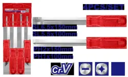 Emtop ESST0401 | Screwdriver Set 4pcs Ergonomic Grip