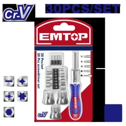 Emtop EBST03006 | Buraw Bit Toplumy 30 sany Hrom-Wanadiý