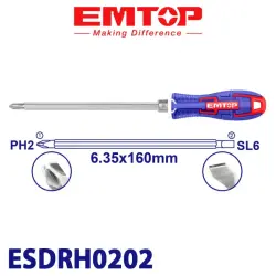 Emtop ESDRH0202 | 2-in-1 Buraw Bit 160mm Iki Taraplaýyn