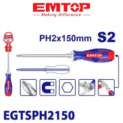 Emtop EGTSPH2150 | Ударная отвертка (+) 6.0мм 150мм