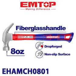 Emtop EHAMCH0801 | Forged Claw Hammer 220g