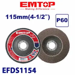 Emtop EFDS1154 | Шлифовальный диск 115мм P60 Абразив