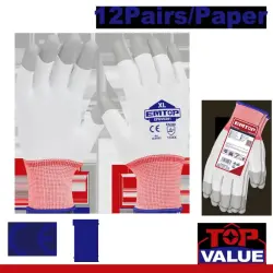 Emtop EPGV0201 | Rubber Gloves XL White 240 Pack