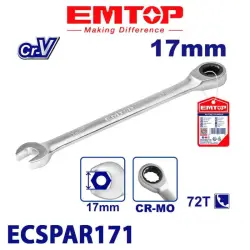 Emtop ECSPAR171 | Tizlikli Açar 17mm Cr-V