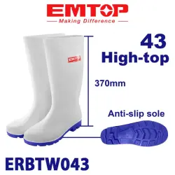 Emtop ERBTW043 | Ak rezin çyzgylar 43 ölçeg