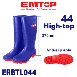Emtop ERBTL044 | Rubber Boots Size 44 Blue