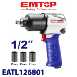Emtop EATL126801 | Пневматический гайковерт 12,5 мм (1/2 дюйма)