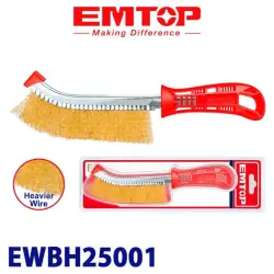 Emtop EWBH25001 | Щетка по металлу стальная 250мм