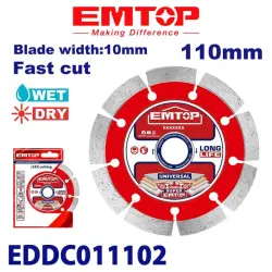 Emtop EDDC011102 | Concrete Cutting Disc 110x22.2mm 10mm