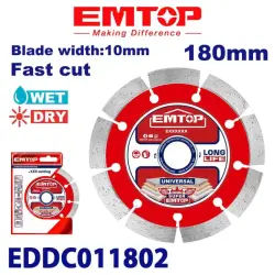 Emtop EDDC011802 | Concrete Cutting Disk 180 mm