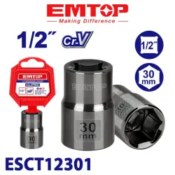 Emtop ESCT12301 | Головка 1/2 30мм Прочная Сталь