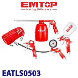 Emtop EATLS0503 | Набор пневмоинструментов 5 шт Европейский стандарт