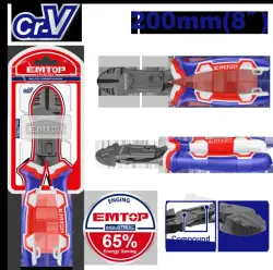 Emtop EPLRCD0851 | Universal Pruning Shears 200 mm, 8 mm Cut