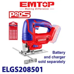 Emtop ELGS208501 | Лобзик аккумуляторный 20В (без батареи)