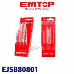 Emtop EJSB80801 | Набор пилок для лобзика 8 шт. Универсальный