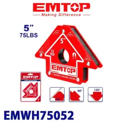 Emtop EMWH75052 | Магнитный уголок 5 дюймов 75 фунтов