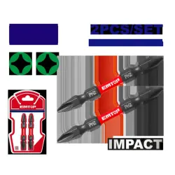 Emtop ESBTM7PH265 | Impact Bit Set PH2+PH2 65mm 2pcs