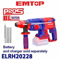 Emtop ELRH20228 | Perforator 20V BL 26mm SDS-Plus