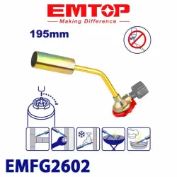 Emtop EMFG2602 | Gas Torch (No Cartridge) Compact Industrial Use