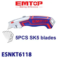 Emtop ESNKT6118 | Нож для гипсокартона 61x19 мм