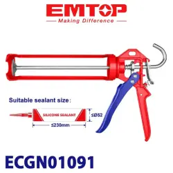 Emtop ECGN01091 | Silicone Gun 9-inch Heavy Duty