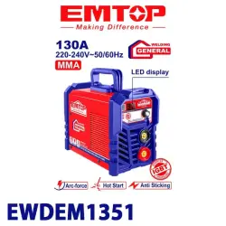 Emtop EWDEM1351 | Welding Machine 130A 78V 45% Duty Cycle