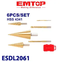 Emtop ESDL2061 | Набор сверл 6 шт