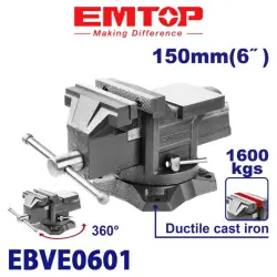 Emtop EBVE0601 | Bench Vise 1600kg 150mm
