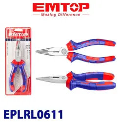 Emtop EPLRL0611 | Длинногубцы 160мм Хромованадиевая сталь