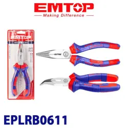 Emtop EPLRB0611 | Плоскогубцы изогнутые 160 мм хром-ванадий