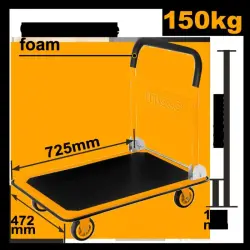 Ingco 4-Wheel Platform Trolley 150kg (HPHT11502)