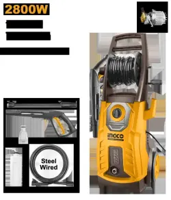 Ingco HPWR28008 High Pressure Washer 2800W 180 Bar