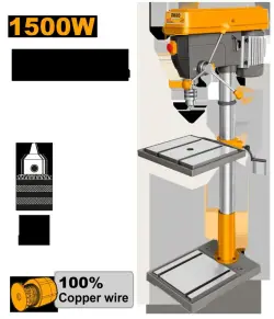 Ingco Drill Press 32mm 1500W DP3211005 for Professional Workshops