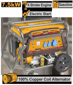 Ingco GE75006 7,5 kW Benzinli Generator – telekeçiler üçin ygtybarly güýç