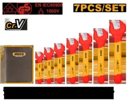 Ingco 7-Piece 1000V Insulated Wrench Set 8-19mm HKISPA0701