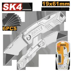 Ingco HUK6236 Folding Knife 61*19mm for Professional Use
